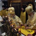 В Крестовоздвиженском мужском монастыре митрополит Калужский и Боровский Климент совершил первую Божественную литургию