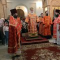 В неделю 2-ю по Пасхе, апостола Фомы архиерейское богослужение прошло в храме в честь Рождества Христова в городе Обнинске
