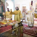 В Свято-Никольском Черноостровском монастыре прошло архиерейское богослужение