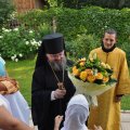 Епископ Людиновский Никита совершил литургию в храме Архангела Михаила села Кутепова