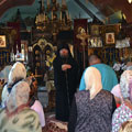 Епископ Людиновский Никита совершил всенощное бдение в храме святого праведного Лазаря Четверодневного города Людиново
