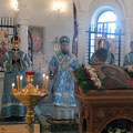 Епископ Людиновский Никита совершил всенощное бдение в калужском храме архистратига Михаила