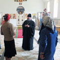 Владыка Никита посетил новопостроенный храм Ксении Петербургской в Кирове