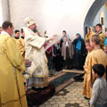 Престольный праздник отметил храм в честь Нерукотворного Образа Спасителя в городе Кондрово