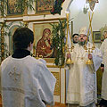 Епископ Людиновский Никита совершил Божественную литургию в Успенском храме Калуги