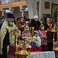 В Людиново состоялся праздничный молебен и открытие Рождественской выставки