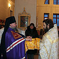 Викарий Калужской епархии епископ Людиновский Никита совершил литургию в Мосальске
