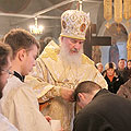Управляющий Калужской епархией совершил Божественную литургию в Свято-Георгиевском соборе Калуги