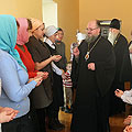 Епископ Людиновский Никита посетил воскресную школу при Свято-Лаврентьевом монастыре города Калуги