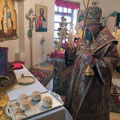 Епископ Людиновский Никита совершил Божественную литургию в Трифоновском храме Калуги