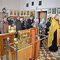 В Казанском соборе Людиново был совершен крестный ход на Площадь Победы к Поклонному Кресту