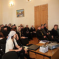 В Актовом зале семинарии прошел пастырский семинар на тему взаимодействия  Церкви и библиотек