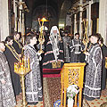 Вторник первой седмицы: митрополит Климент совершил вечернее богослужение в Никольском храме Калуги