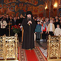 Епископ Людиновский Никита совершил великое повечерие с чтением канона Андрея Критского в Тихоновой Пустыни