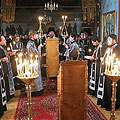 Епископ Никита совершил великое повечерие с чтением канона Андрея Критского в Георгиевском соборе Калуги