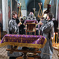 Епископ Никита совершил великое повечерие с чтением канона Андрея Критского в Благовещенском храме Козельска