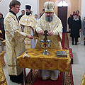 Епископ Людиновский Никита совершил малое освящение и Божественную литургию в селе Миньково