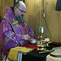 Епископ Людиновский Никита совершил Божественную литургию в Вознесенском храме Бабынино