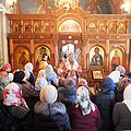 Епископ Людиновский Никита совершил всенощное бдение и литургию в Предтеченском храме Калуги