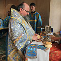 Епископ Людиновский Никита совершил литургию в Успенском храме города Козельска
