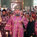 Епископ Людиновский Никита совершил воскресное всенощное бдение в Никольском храме Калуги