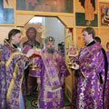 Епископ Людиновский Никита совершил литургию в ДПЦ «Вера, Надежда, Любовь» города Обнинска