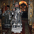 Епископ Людиновский Никита  совершил вечерню с чином Пассии в Свято-Пафнутиев Боровском монастыре