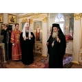 Патриарх Иерусалимский Феофил и Патриарх Кирилл посетили историческое здание Синода в Санкт-Петербурге
