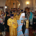 Митрополит Климент совершил Божественную литургию в Никольском храме с. Русиново