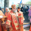 Епископ Людиновский Никита совершил Божественную литургию в Свято-Георгиевском монастыре Мещевска