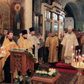 Всенощное бдение в престольный праздник Никольского храма совершил епископ Людиновский Никита