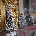В Великую среду митрополит Климент совершил литургию Преждеосвященных Даров в кафедральном Троицком соборе