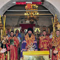 Епископ Людиновский Никита совершил всенощное бдение в Борисоглебском храме города Боровска