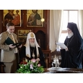 Состоялась встреча Предстоятеля Русской Православной Церкви с членами Эпистасии Святой Горы Афон