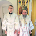 Епископ Людиновский Никита совершил литургию в храме св. Косьмы и Дамиана Думиничей