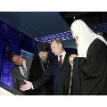 Святейший Патриарх и Президент России посетили выставку «Моя история. Рюриковичи»