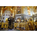 В шестую годовщину интронизации Святейшего Патриарха Кирилла в Храме Христа Спасителя совершена Божественная литургия