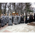 Накануне Великой субботы митрополит Климент совершил утреню с чином погребения в Свято-Троицком кафедральном соборе