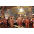 Пасхальное вечернее богослужение митрополит Климент совершил в Никитском храме Калуги