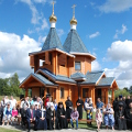 Митрополит Климент совершил великое освящение храма в с. Милотичи, Борятинского района