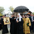 Предстоятель Русской Православной Церкви посетил Макариевский кафедральный храм г. Горно-Алтайска