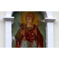 Молдова: в монастыре Куркь постоянно обновляется фреска с образом вмч. Димитрия
