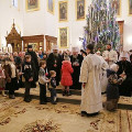 Архиереи Донбасса совершили соборное богослужение в Святогорской Лавре
