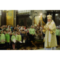 В Неделю пред Богоявлением Святейший Патриарх Кирилл совершил Божественную литургию в Храме Христа Спасителя
