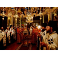 Святейший Патриарх Кирилл совершил всенощное бдение в Пантелеимоновом монастыре на Афоне