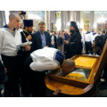 В Санкт-Петербург доставлен ковчег с честными мощами святого праведного воина Феодора Ушакова