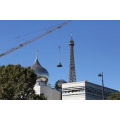 Состоялась установка четырех малых куполов на строящийся Троицкий собор в Париже