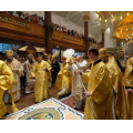 Святейший Патриарх Кирилл совершил освящение Успенского собора Сурожской епархии после реконструкции