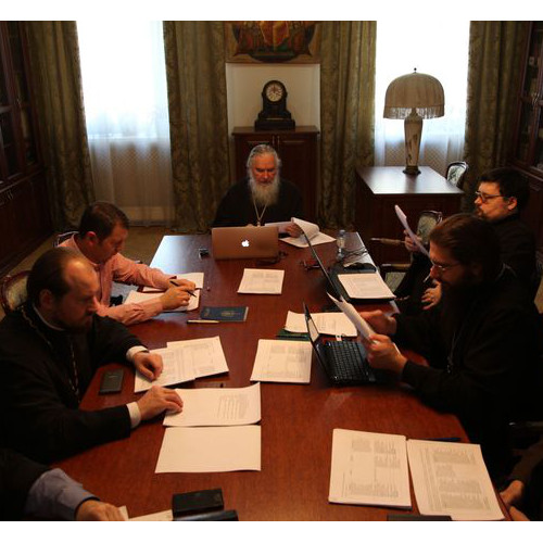 Под председательством митрополита Климента в Издательском совете РПЦ состоялось заседание рабочей группы по кодификации акафистов