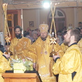Епископ Серафим совершил Литургию в Никольском храме пос. Воротынск